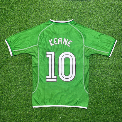 Robbie Keane Ireland 2000/2002 Retro Green Football Jersey Kit