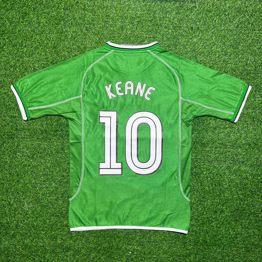 Robbie Keane Ireland 2000/2002 Retro Green Football Jersey Kit