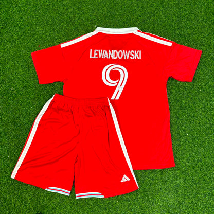 Robert Lewandowski Chicago Fire FC 2026-2027 Kids Red Soccer Football Jersey Kit
