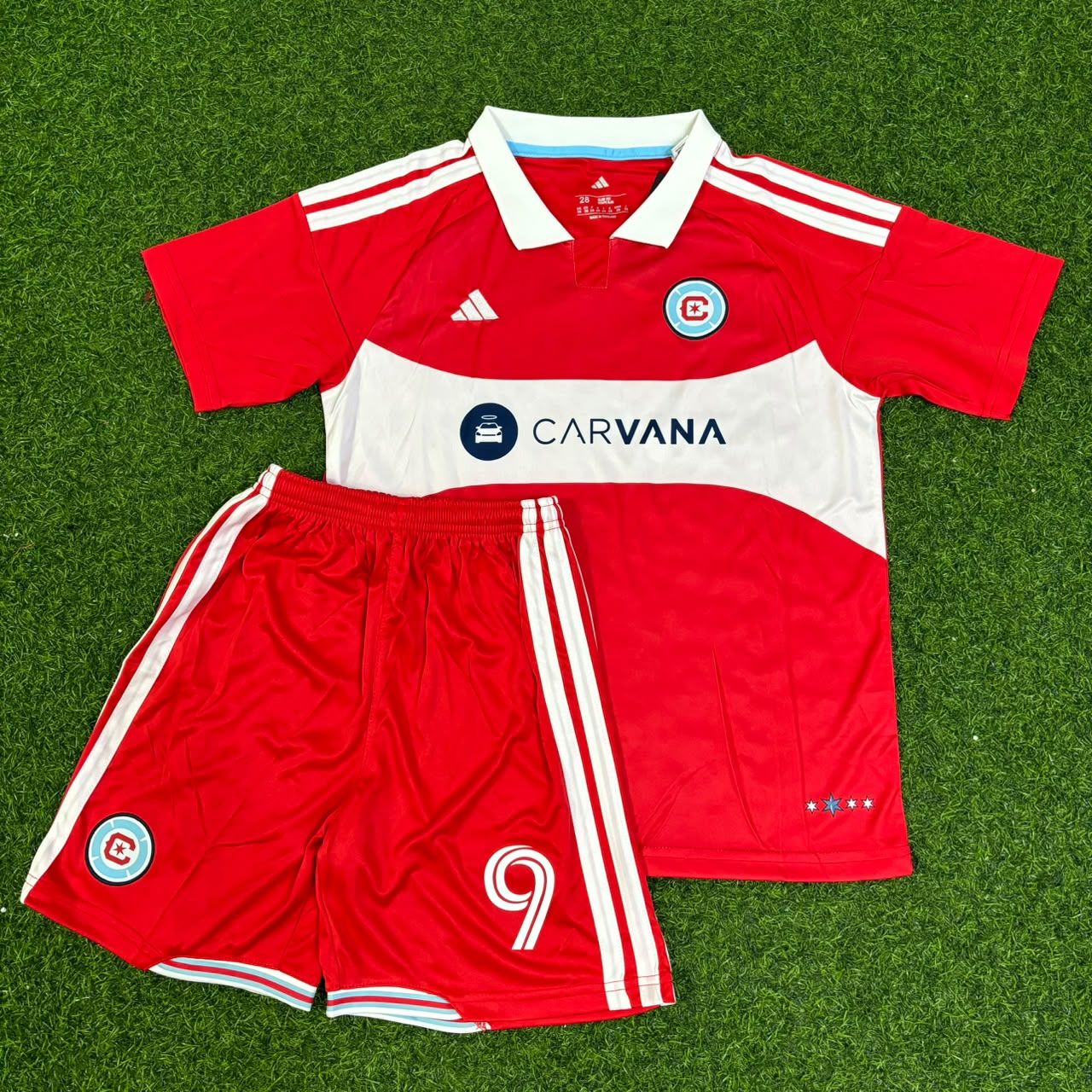 Robert Lewandowski Chicago Fire FC 2026-2027 Kids Red Soccer Football Jersey Kit