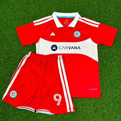 Robert Lewandowski Chicago Fire FC 2026-2027 Kids Red Soccer Football Jersey Kit