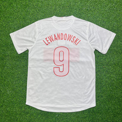 Robert Lewandowski Poland 2012 Retro Football Jersey Kit