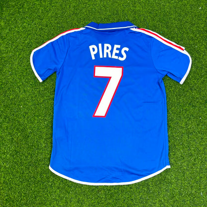 France EURO 2000 2002 Robert Pirès Retro Football Jersey