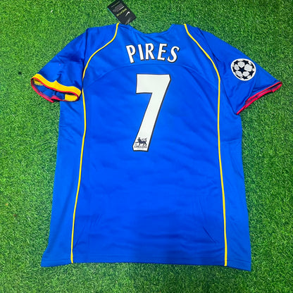 Robert Pires Arsenal 2004/05 Blue Retro Football Jersey