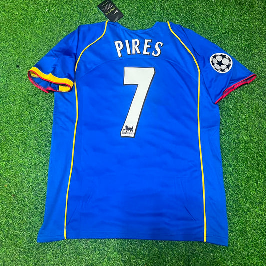 Robert Pires Arsenal 2004/05 Blue Retro Football Jersey
