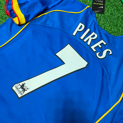 Robert Pires Arsenal 2004/05 Blue Retro Football Jersey