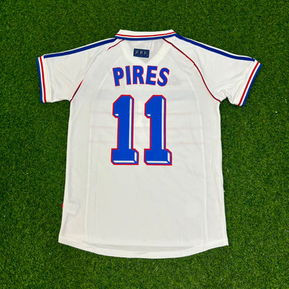 France World Cup 1998 Robert Pires Retro Football Jersey