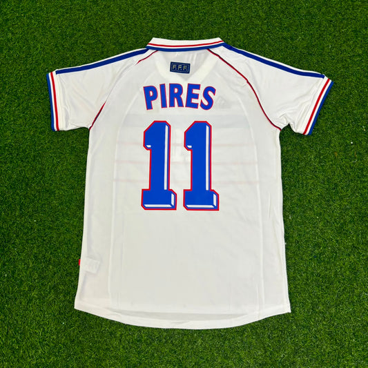 France World Cup 1998 Robert Pires Retro Football Jersey