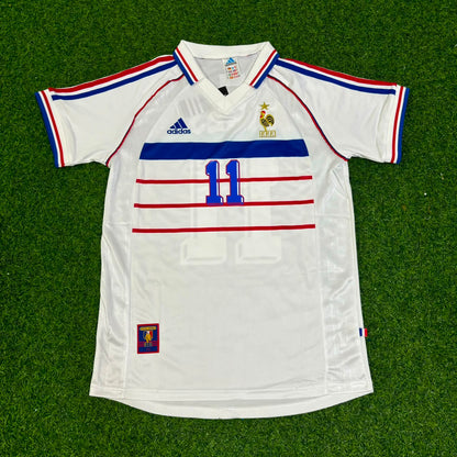 France World Cup 1998 Robert Pires Retro Football Jersey