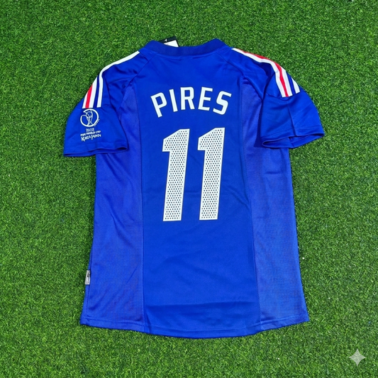 France World Cup 2002 Robert Pirès #11 Retro Football Jersey