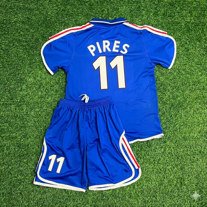 France EURO 2000 Robert Pirès 11- 2002 Retro Kids Football Jersey
