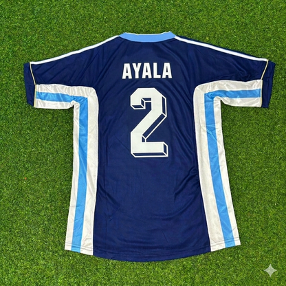 Argentina World Cup 1998 Roberto Ayala #2 Blue Retro Football Jersey