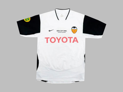 Roberto Ayala Valencia 2004 UEFA Final Retro Football Jersey Kit