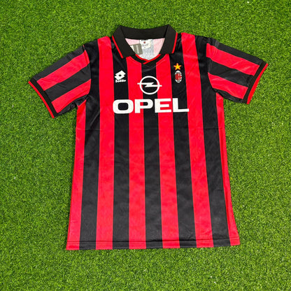 Roberto Baggio AC Milan 1995-1997 Home Retro Football Jersey Kit