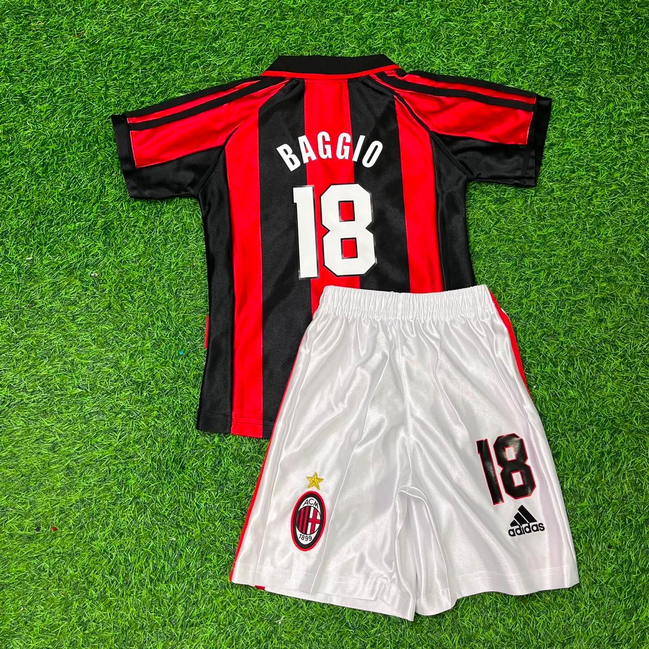 Roberto Baggio Milan Retro Kids Kit