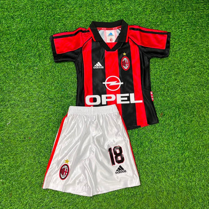 Roberto Baggio Milan Retro Kids Kit