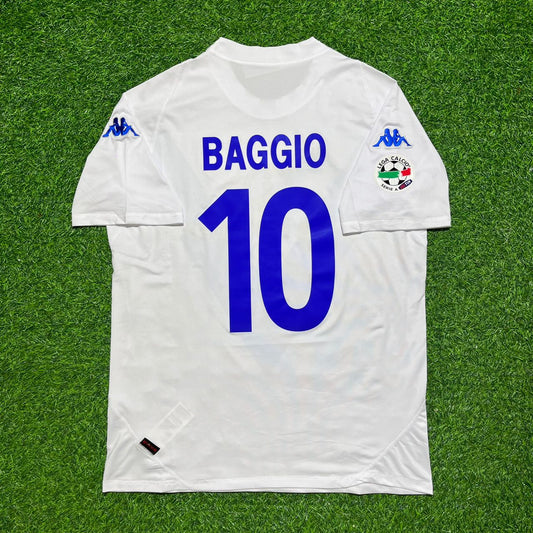 Roberto Baggio Brescia 2003-2004 Retro White Football Jersey Kit