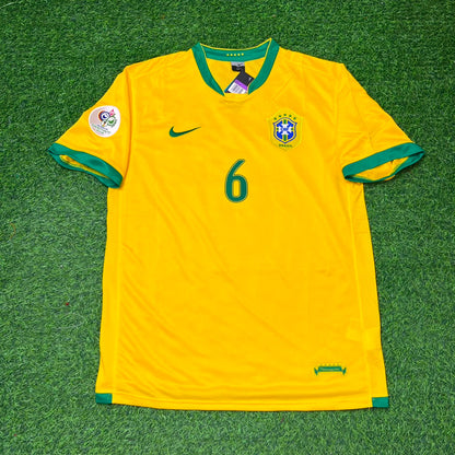 Brazil World Cup 2006 Roberto Carlos #6 Football Jersey