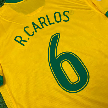Brazil World Cup 2006 Roberto Carlos #6 Football Jersey