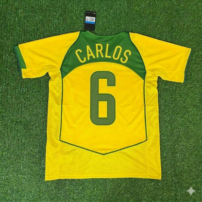 Roberto Carlos 6 Brazil 2004 2006 Retro Football Jersey Kit