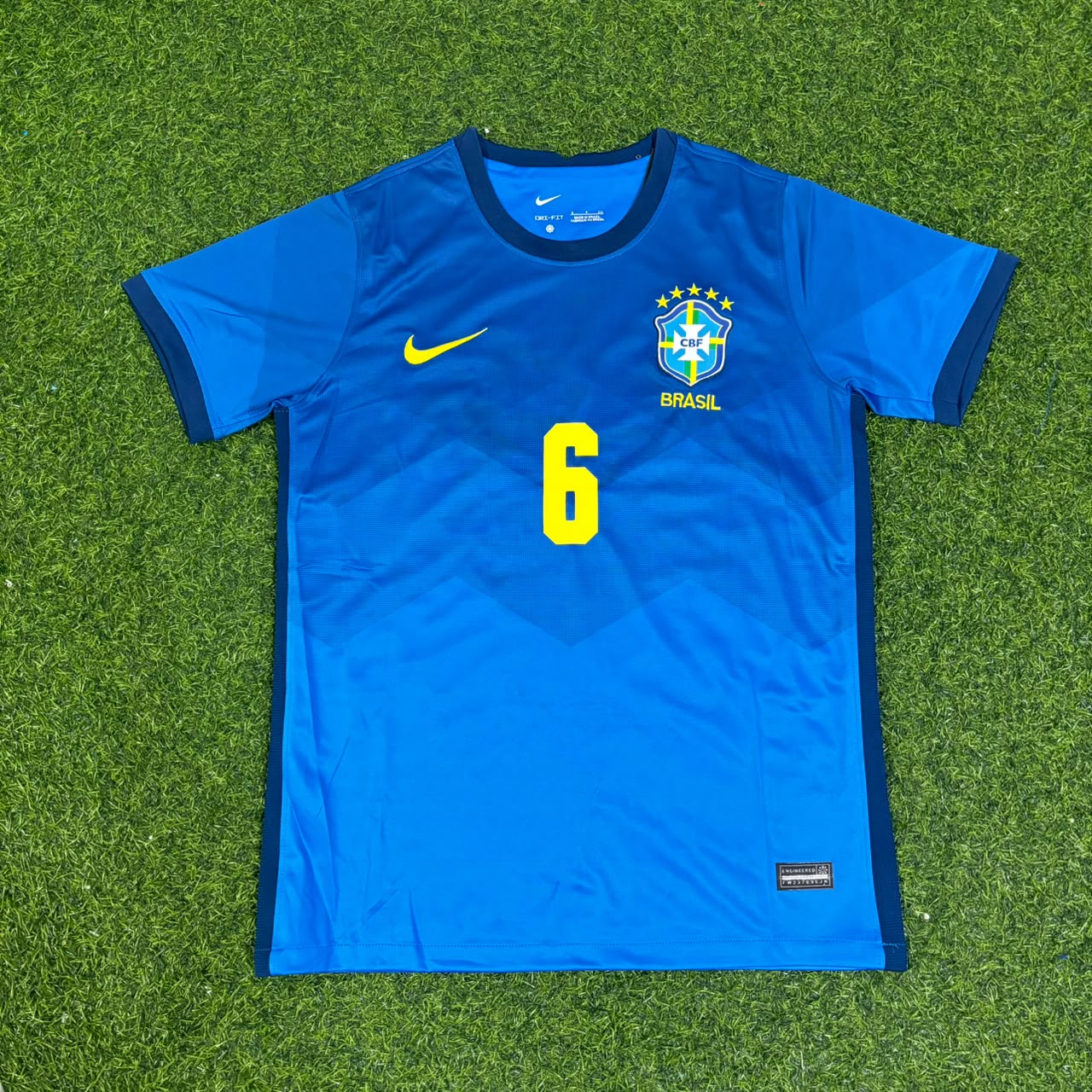 Roberto Carlos Brazil Blue Football Jersey