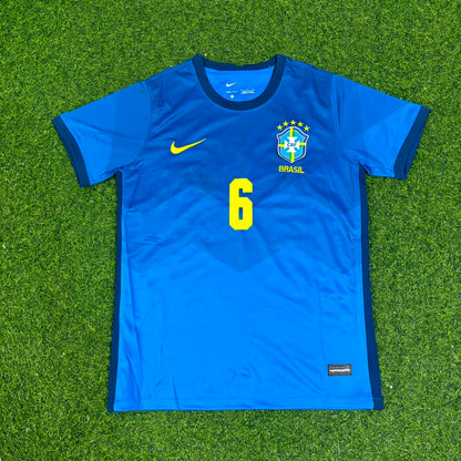 Roberto Carlos Brazil Blue Football Jersey