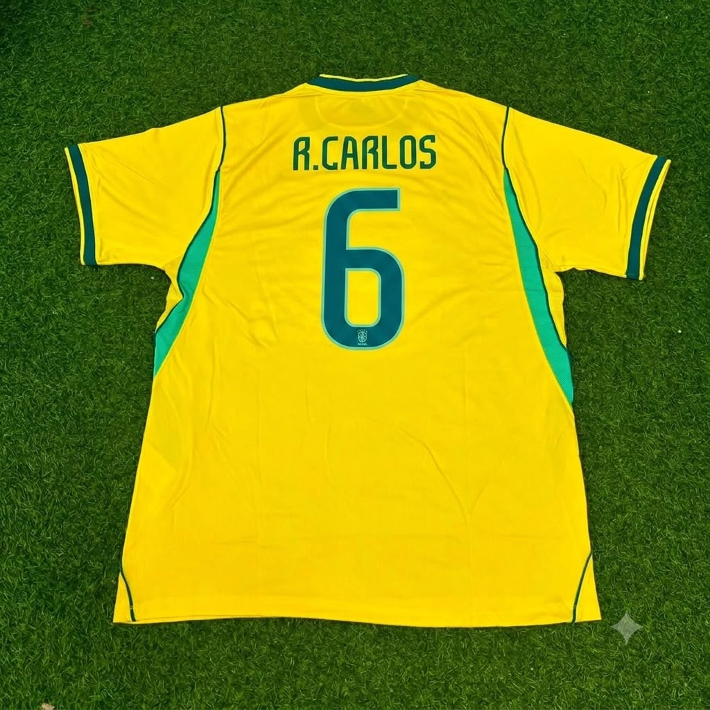 Roberto Carlos Brazil Commemorative Special Retro Football Jersey