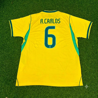 Roberto Carlos Brazil Commemorative Special Retro Football Jersey
