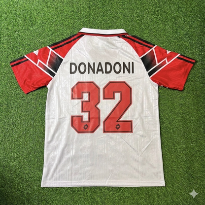 Roberto Donadoni #32 AC Milan 1997 Away Retro Football Jersey Kit