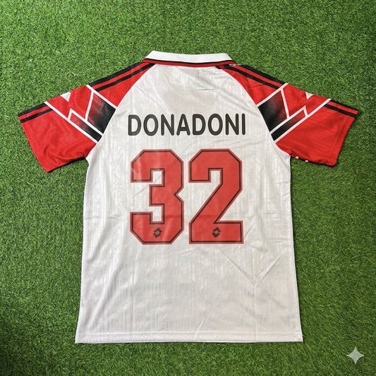 Roberto Donadoni #32 AC Milan 1997 Away Retro Football Jersey Kit