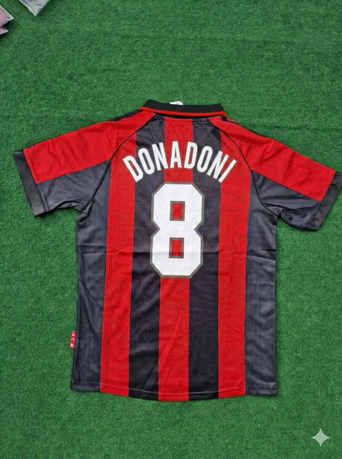 Roberto Donadoni 8- AC Milan 1999 Retro Football Jersey Kit