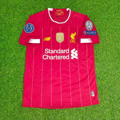 Georginio Wijnaldum Liverpool 2019 20 Retro Football Jersey Kit