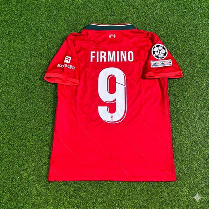 Roberto Firmino #9 Liverpool 2022 Champions League Final Home Retro Football Jersey Kit
