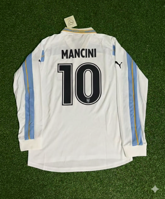 Roberto Mancini Lazio 1999 2000 White Long Sleeve Retro Football Jersey Collection