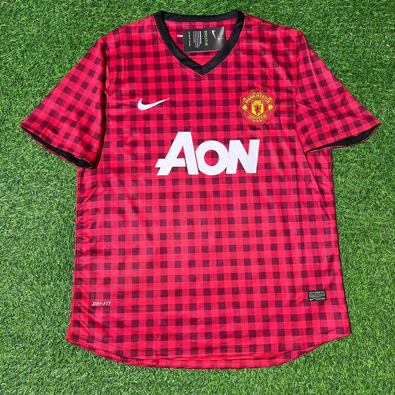 Robin van Persie Manchester United 2012 2013 Season Red Retro Football Jersey