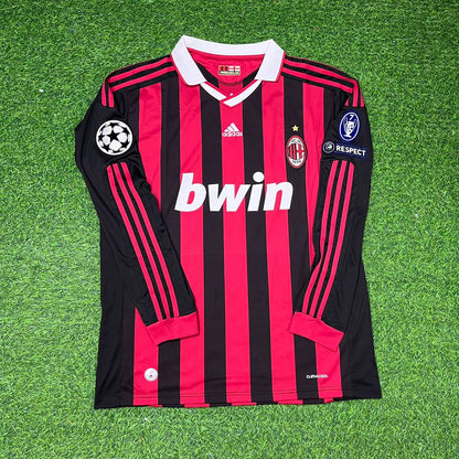 Robinho Milan 2009-2011 Long Sleeve Retro Football Jersey Kit