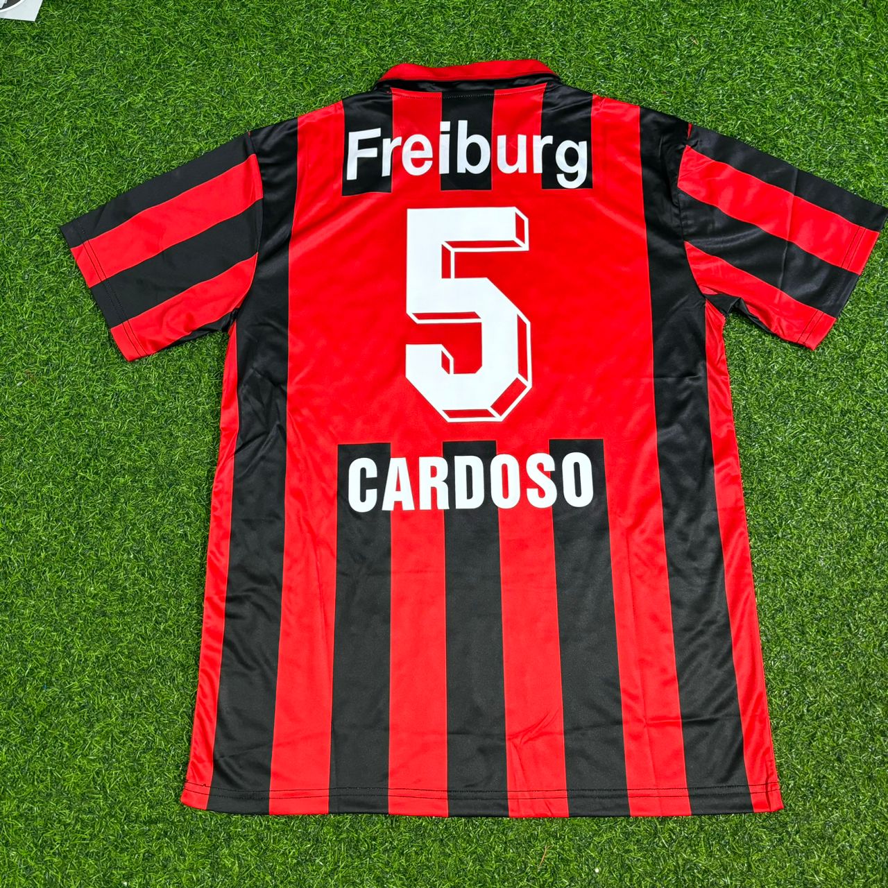 Rodolfo Esteban Cardoso SC Freiburg 1994-1995 Retro Football Jersey Kit