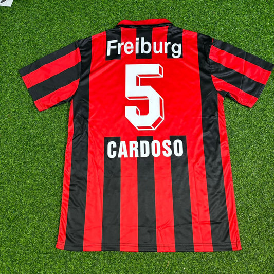 Rodolfo Esteban Cardoso SC Freiburg 1994-1995 Retro Football Jersey Kit