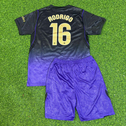Rodri #16 Barcelona 2027 Away Kids Football Jersey