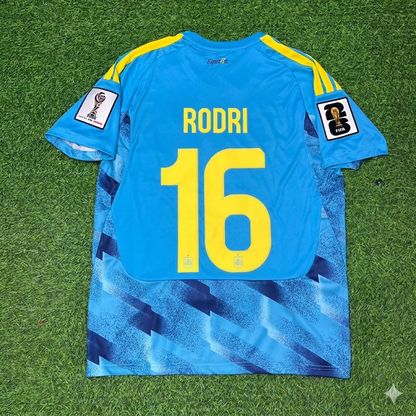 Rodri #16 Spain 2026 World Cup Blue Special Football Jersey