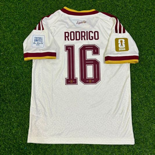 Spain World Cup 2026 Rodri #16 Away Football Jersey