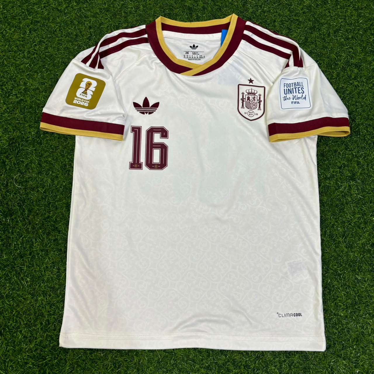Spain World Cup 2026 Rodri #16 Away Football Jersey
