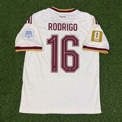 Spain Rodri #16 Two Star 2026 World Cup Champions Away Football Jersey