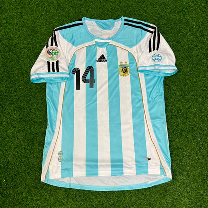 Argentina World Cup 2006 Rodrigo Palacio Retro Football Jersey