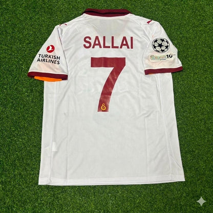 Roland Sallai #7 Galatasaray 2025-2026 Away Champions League Football Jersey