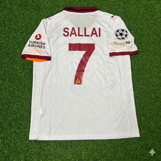 Roland Sallai #7 Galatasaray 2025-2026 Away Champions League Football Jersey