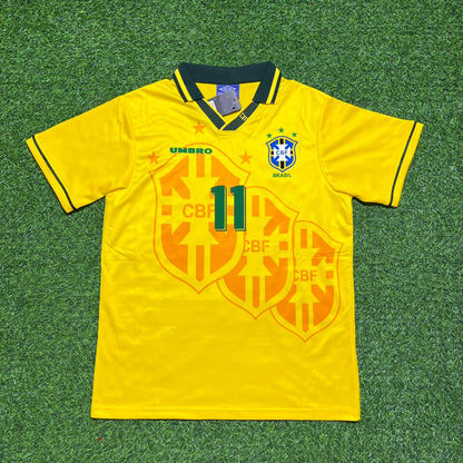 Brazil World Cup 1994 Romário #11 Final Retro Football Jersey