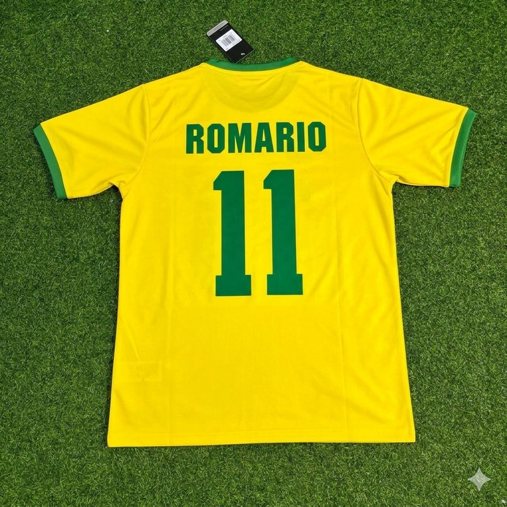 Romario Brazil Retro Home Football Jersey