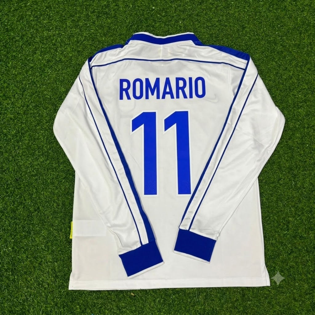 Romario Brazil Long Sleeve Retro Football Jersey