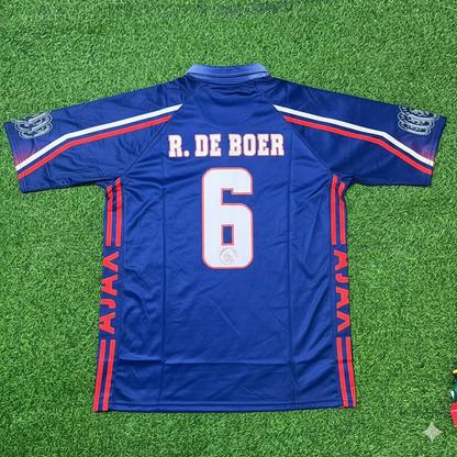 Ronald de Boer Ajax 1997 1998 Retro Football Jersey Kit